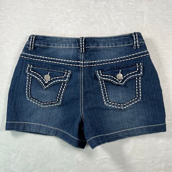 Cato Denim Shorts with Contrast Stitching Size 8 - Picture 4 of 9